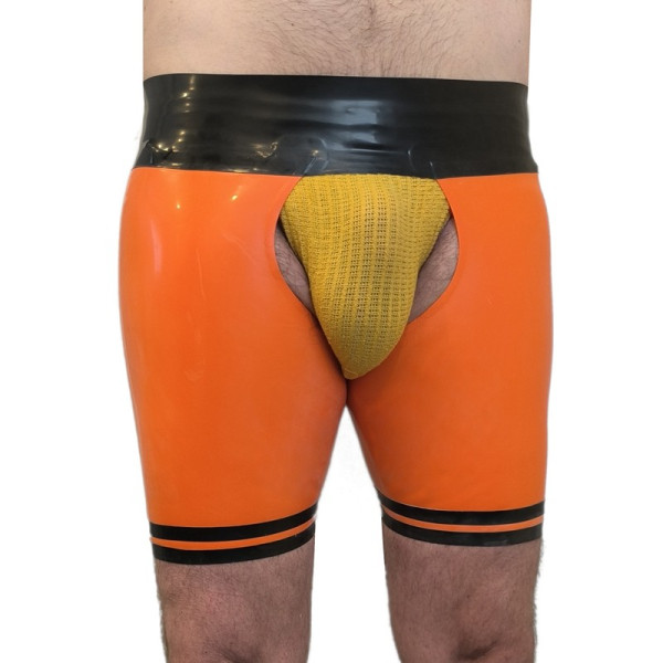 Trimmed jock chaps